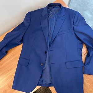 44R JOS A Banks 1905 Tailored Fit Blue Suit Jacket 100% Wool